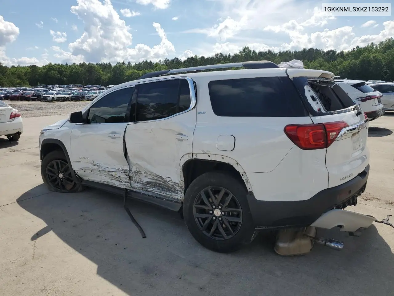 2019 GMC Acadia Slt-1 VIN: 1GKKNMLSXKZ153292 Lot: 56462415