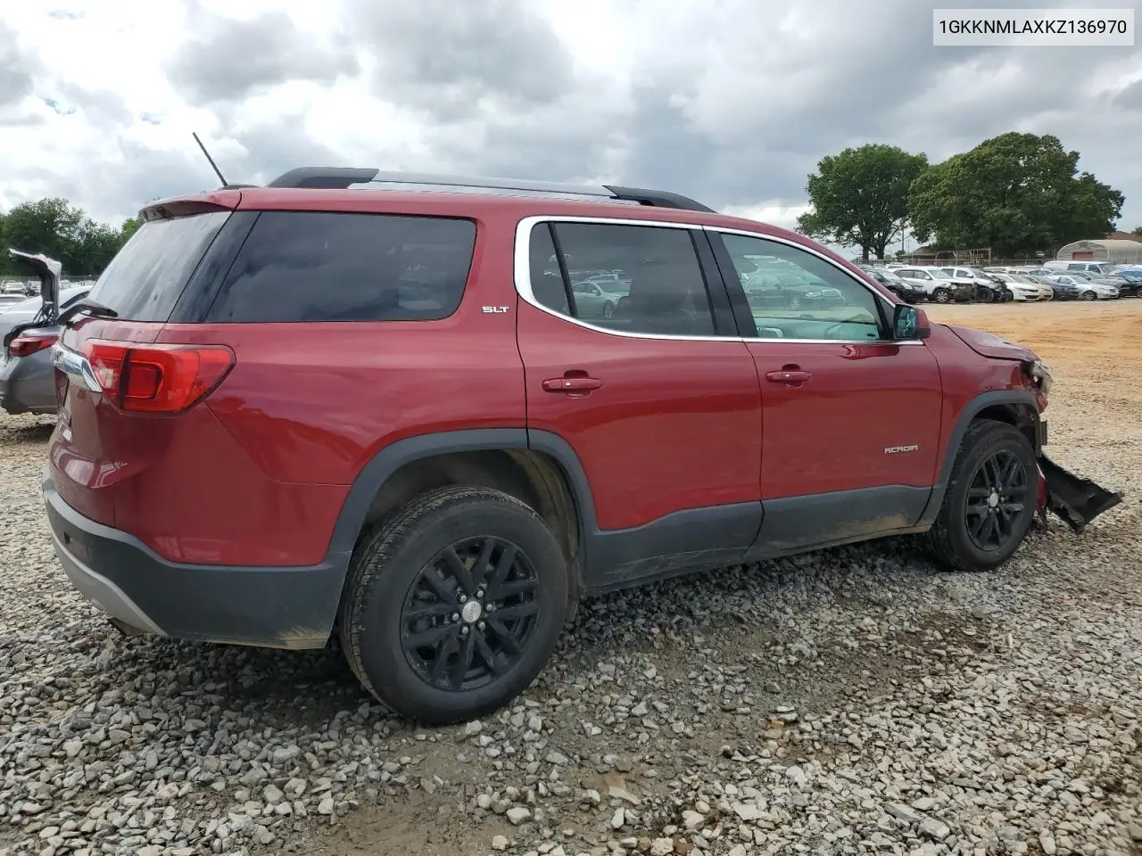 2019 GMC Acadia Slt-1 VIN: 1GKKNMLAXKZ136970 Lot: 56536755