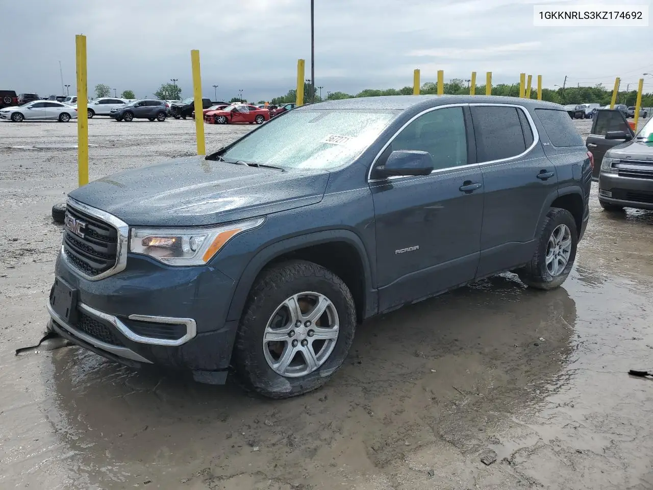 2019 GMC Acadia Sle VIN: 1GKKNRLS3KZ174692 Lot: 56727175