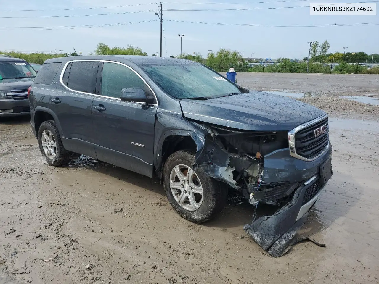 2019 GMC Acadia Sle VIN: 1GKKNRLS3KZ174692 Lot: 56727175