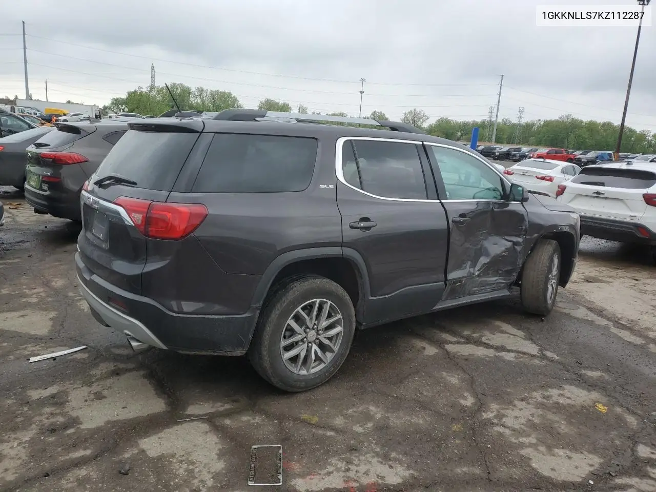 2019 GMC Acadia Sle VIN: 1GKKNLLS7KZ112287 Lot: 56989475