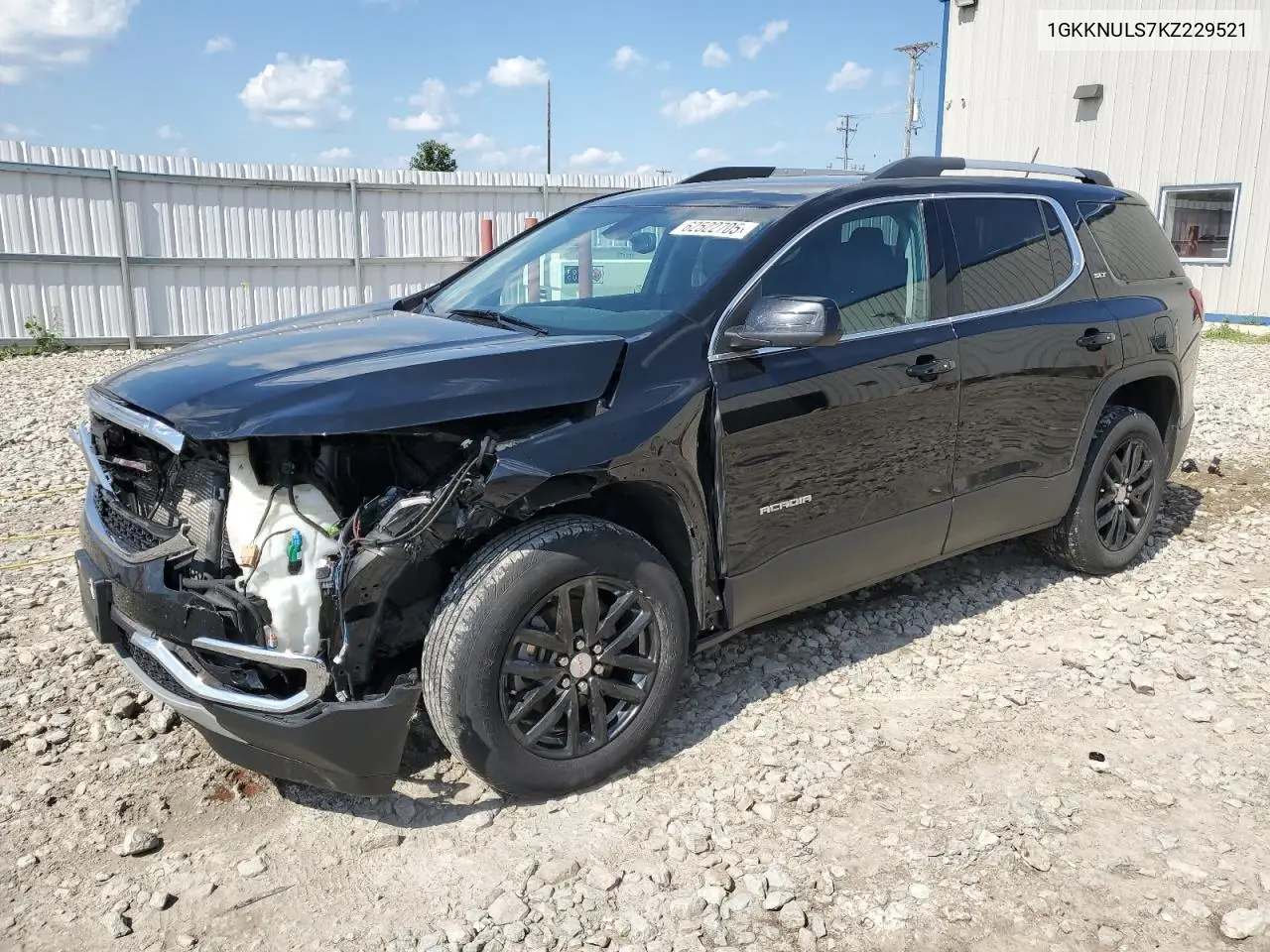 2019 GMC Acadia Slt-1 VIN: 1GKKNULS7KZ229521 Lot: 62522705