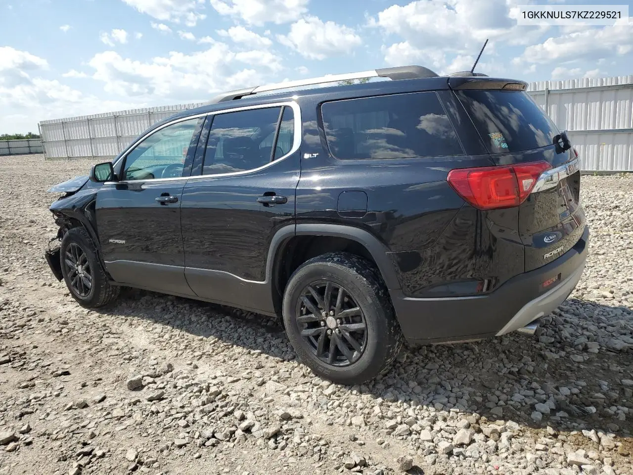 2019 GMC Acadia Slt-1 VIN: 1GKKNULS7KZ229521 Lot: 62522705