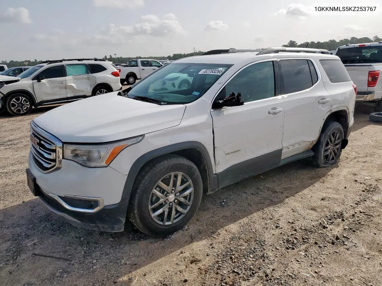 2019 GMC Acadia Slt-1 VIN: 1GKKNMLS5KZ253767 Lot: 62783265