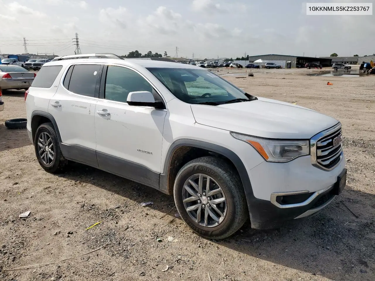 2019 GMC Acadia Slt-1 VIN: 1GKKNMLS5KZ253767 Lot: 62783265