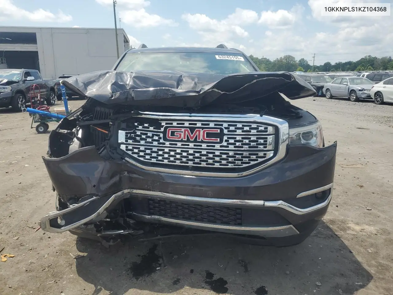 2019 GMC Acadia Denali VIN: 1GKKNPLS1KZ104368 Lot: 63245155
