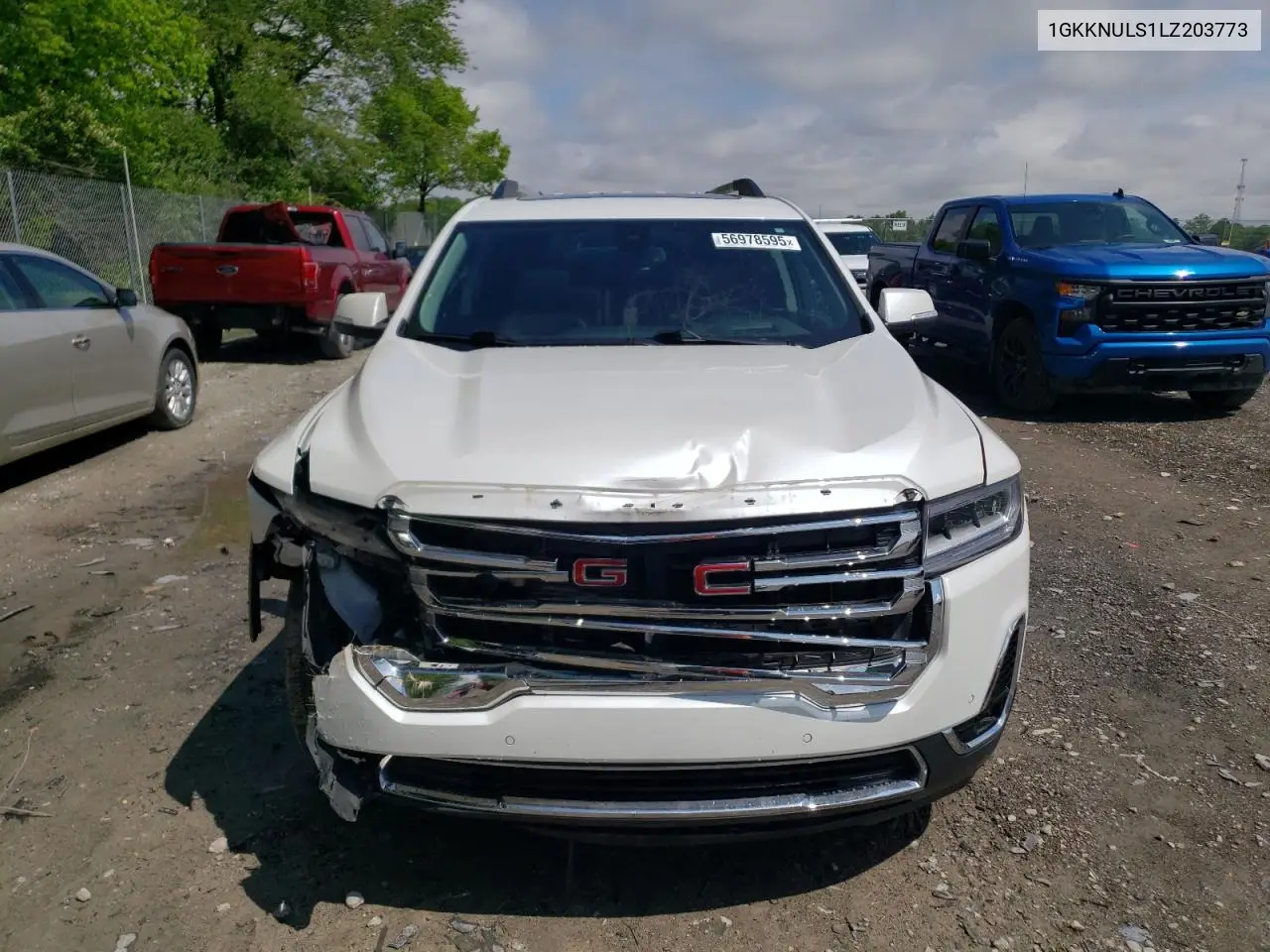 2020 GMC Acadia Slt VIN: 1GKKNULS1LZ203773 Lot: 56978595