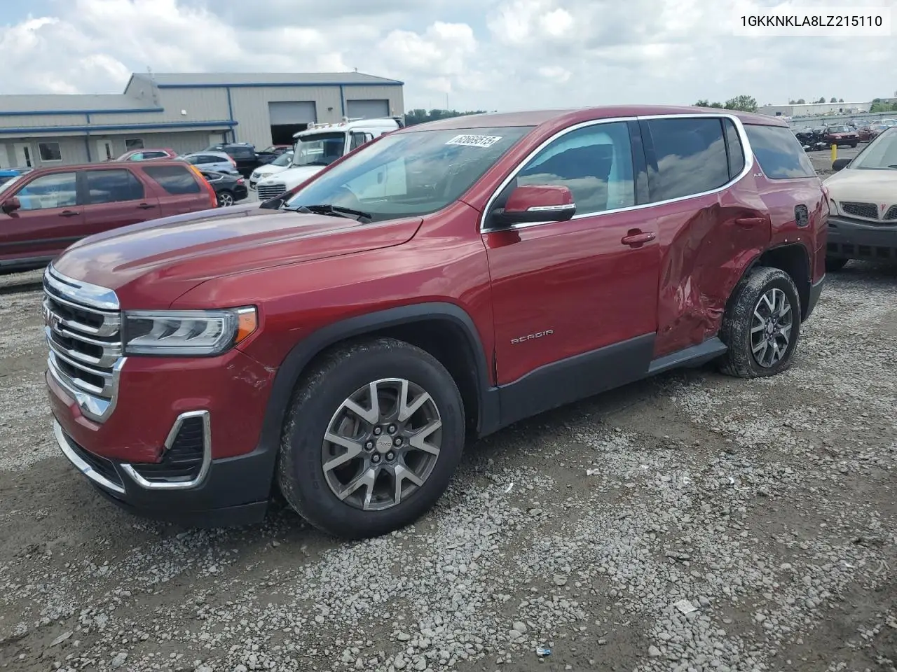 2020 GMC Acadia Sle VIN: 1GKKNKLA8LZ215110 Lot: 62669515