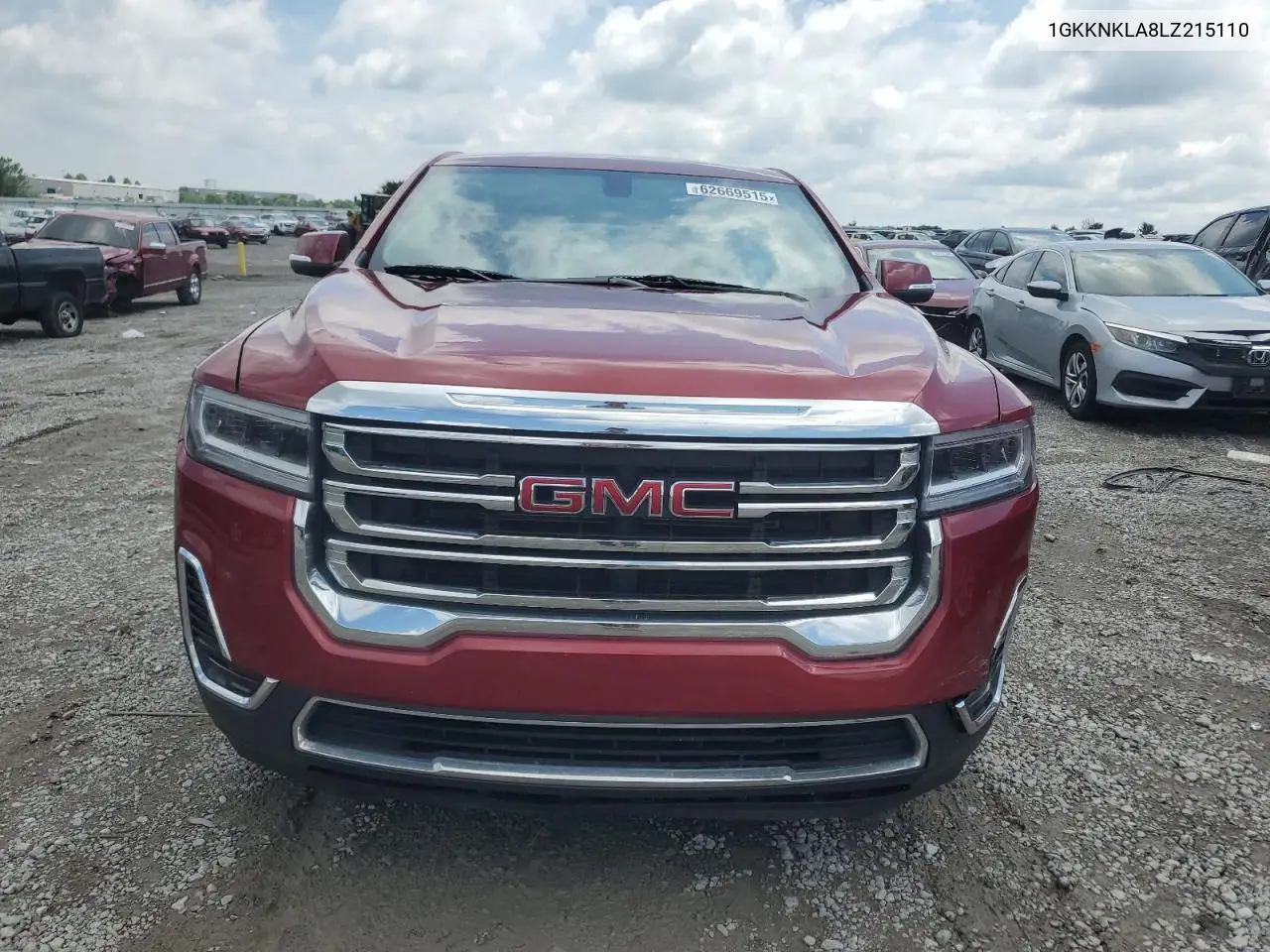 2020 GMC Acadia Sle VIN: 1GKKNKLA8LZ215110 Lot: 62669515