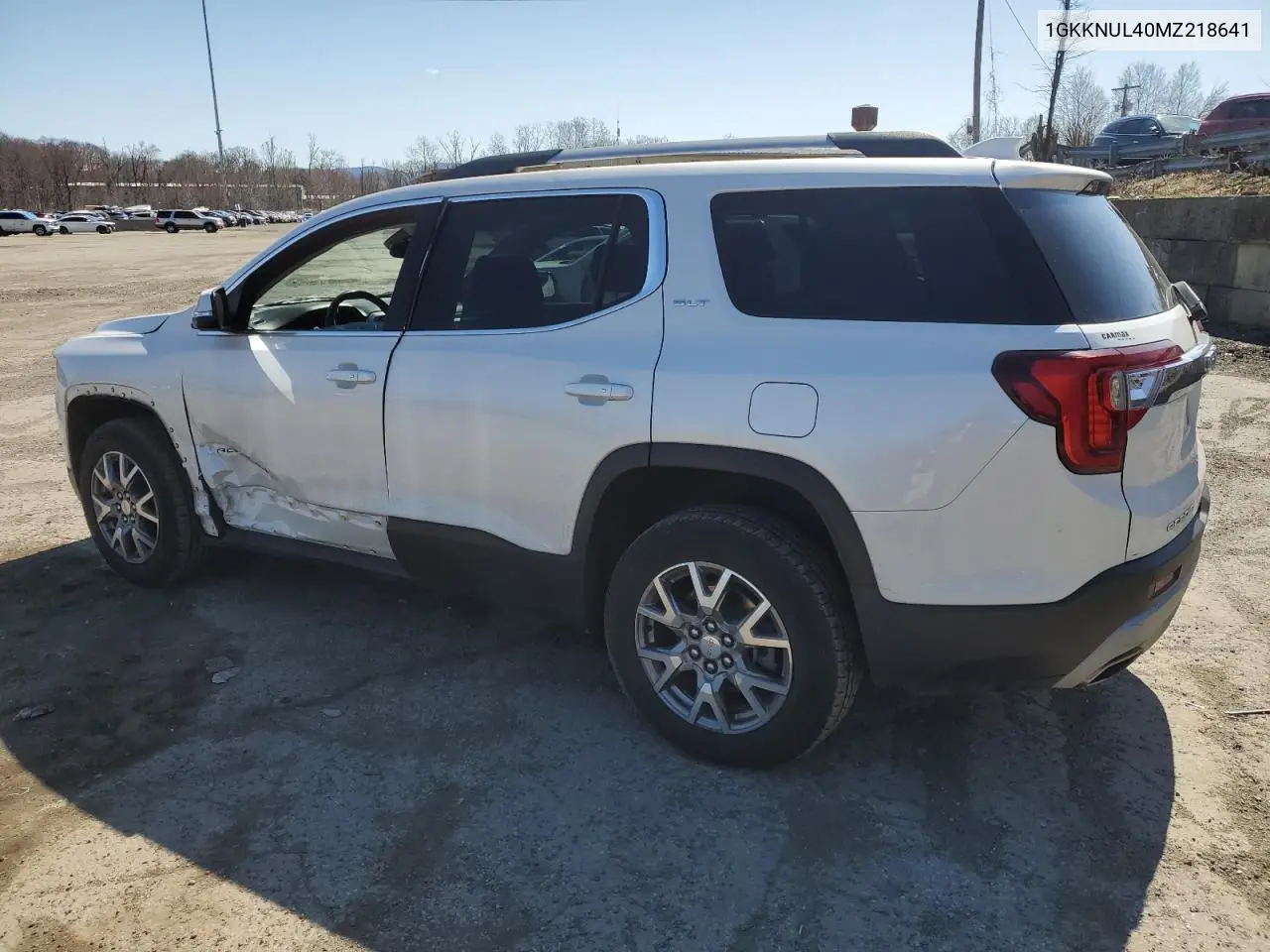 2021 GMC Acadia Slt VIN: 1GKKNUL40MZ218641 Lot: 52275245