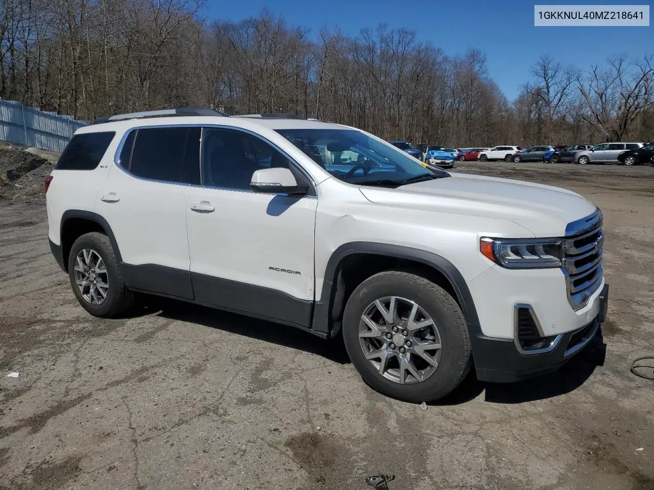 2021 GMC Acadia Slt VIN: 1GKKNUL40MZ218641 Lot: 52275245