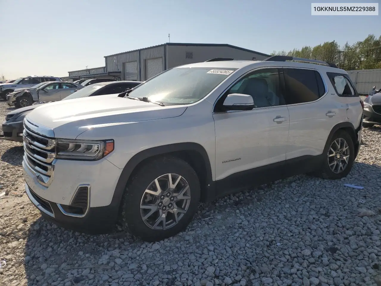 2021 GMC Acadia Slt VIN: 1GKKNULS5MZ229388 Lot: 55924265
