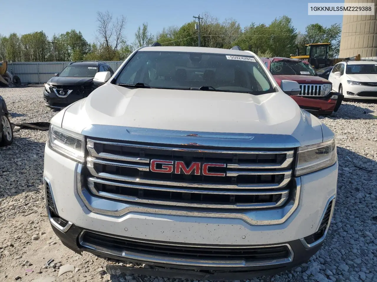 2021 GMC Acadia Slt VIN: 1GKKNULS5MZ229388 Lot: 55924265