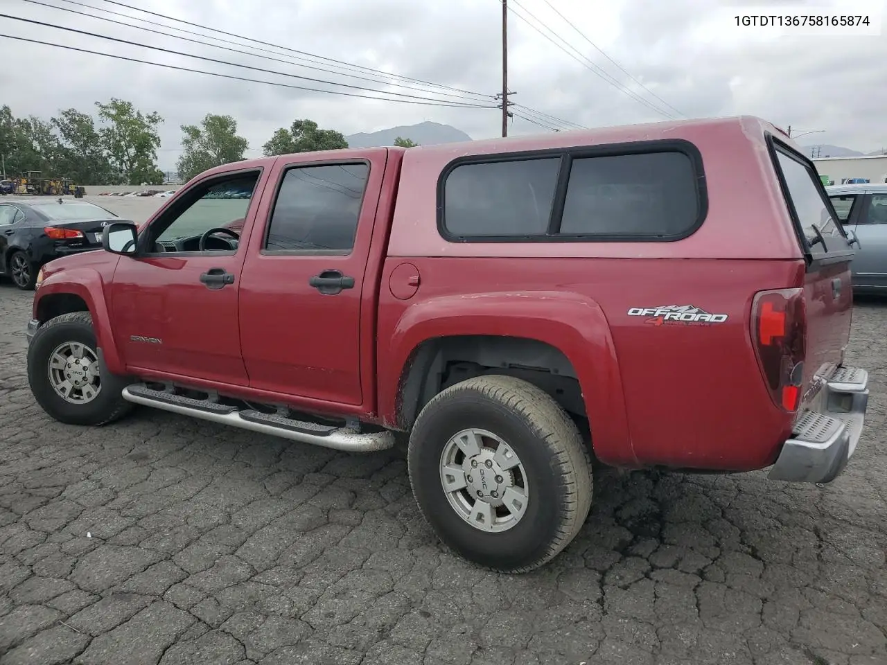 2005 GMC Canyon VIN: 1GTDT136758165874 Lot: 55434585