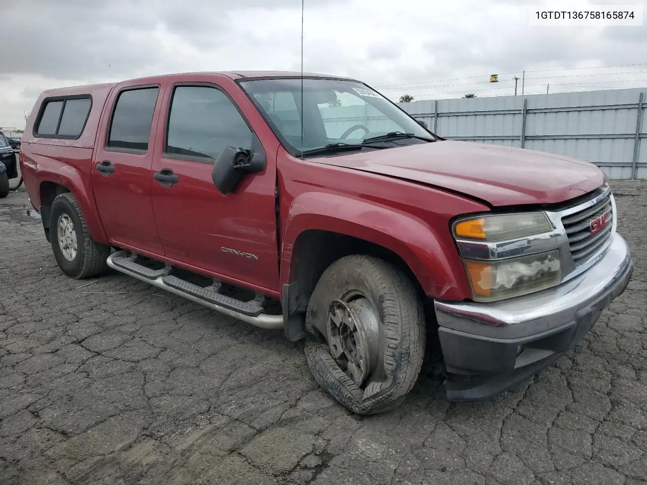 2005 GMC Canyon VIN: 1GTDT136758165874 Lot: 55434585