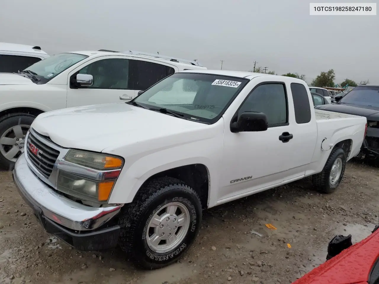 2005 GMC Canyon VIN: 1GTCS198258247180 Lot: 55818325