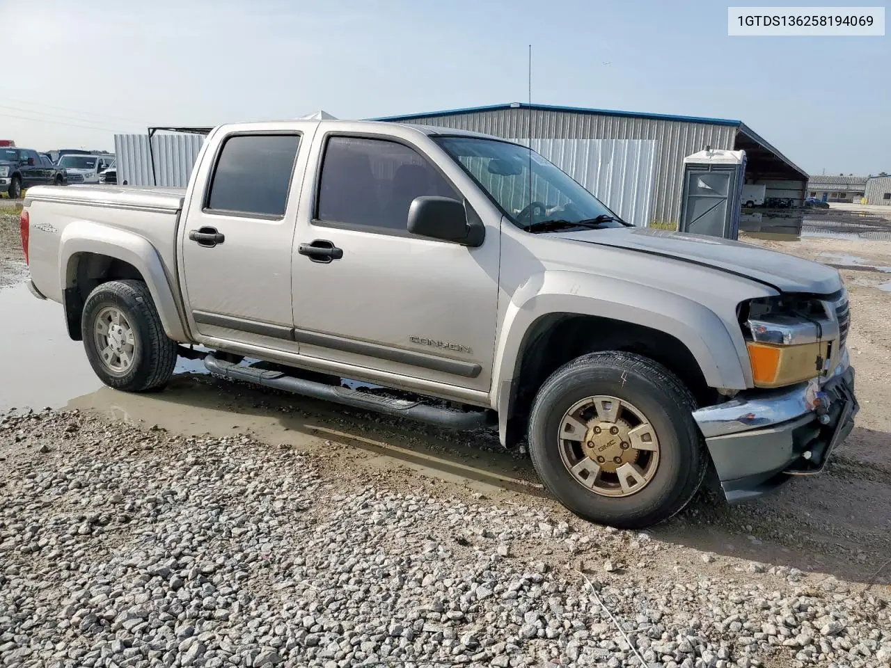 2005 GMC Canyon VIN: 1GTDS136258194069 Lot: 63125055