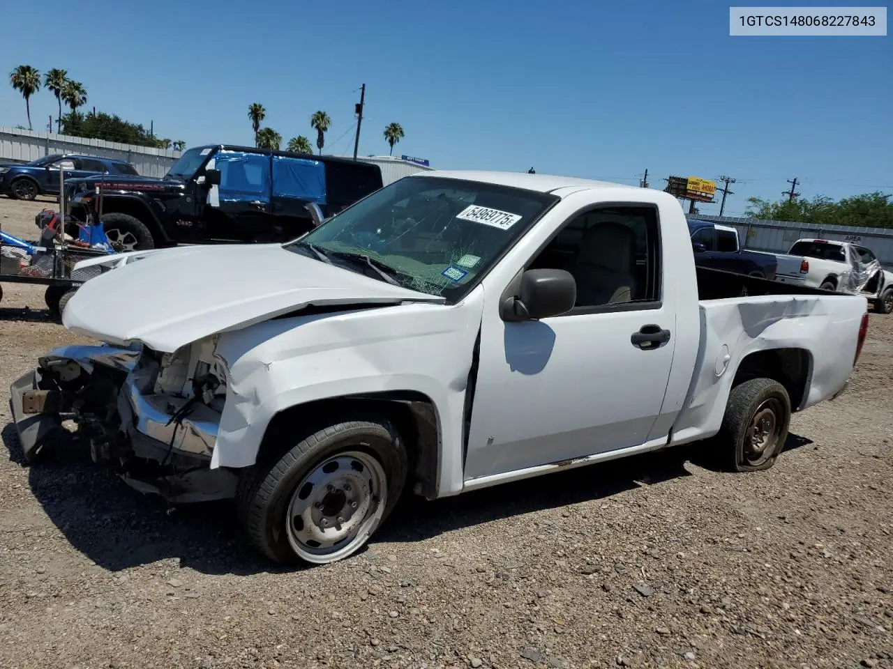 2006 GMC Canyon VIN: 1GTCS148068227843 Lot: 54969775