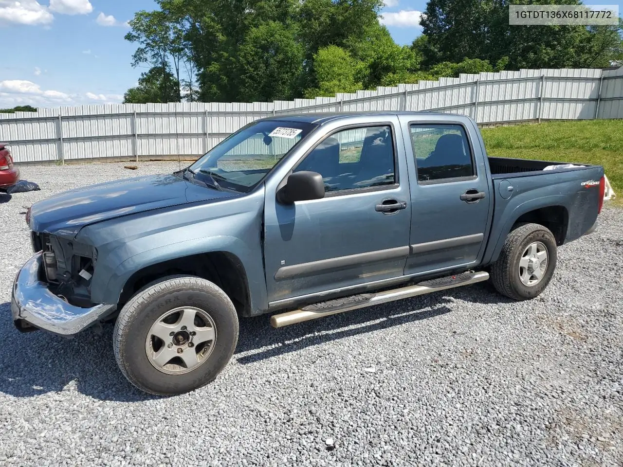 2006 GMC Canyon VIN: 1GTDT136X68117772 Lot: 55773785