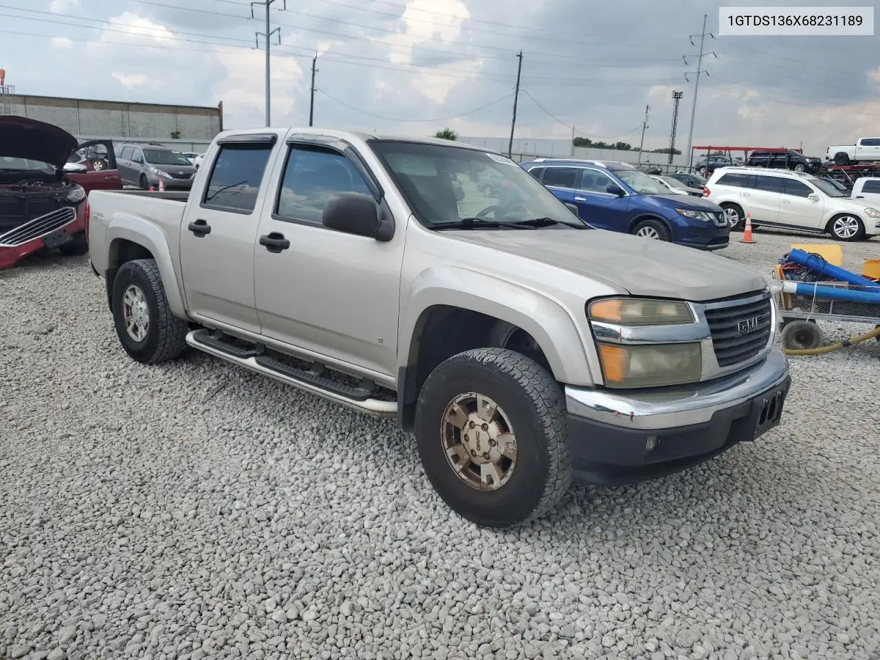 2006 GMC Canyon VIN: 1GTDS136X68231189 Lot: 62525845