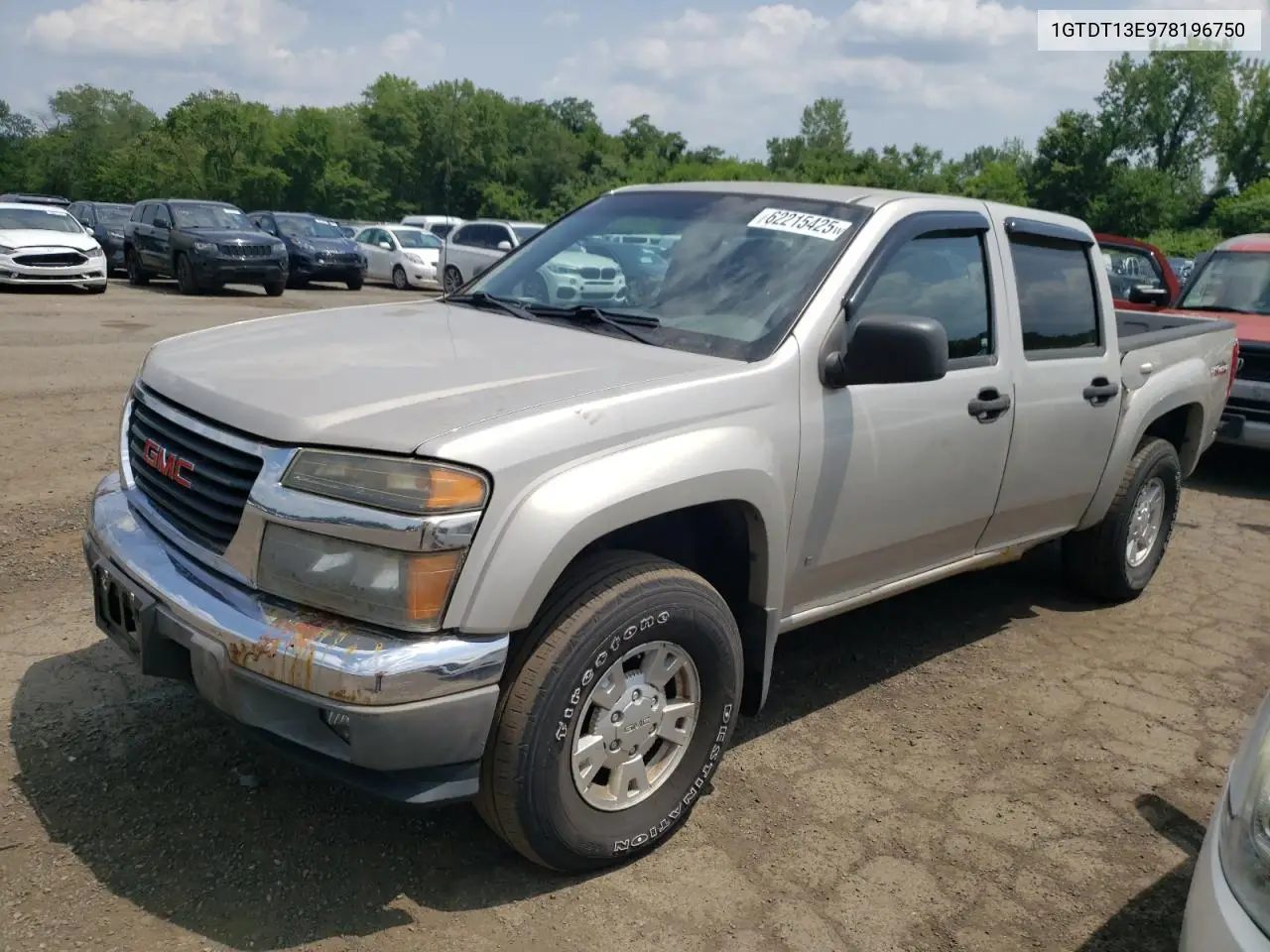 2007 GMC Canyon VIN: 1GTDT13E978196750 Lot: 62215425
