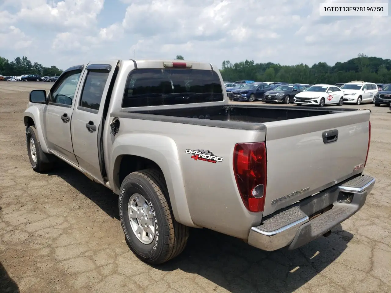 2007 GMC Canyon VIN: 1GTDT13E978196750 Lot: 62215425