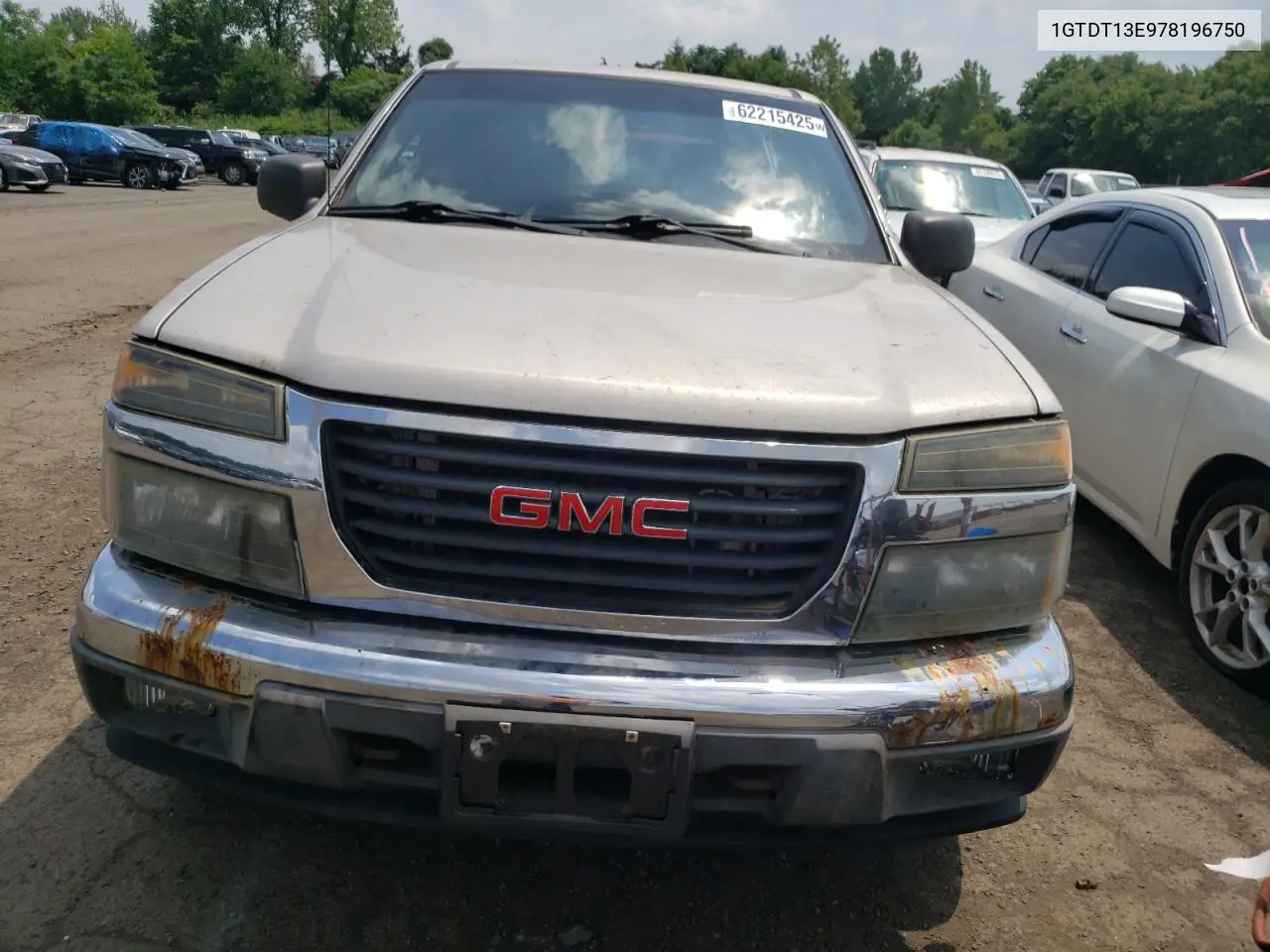 2007 GMC Canyon VIN: 1GTDT13E978196750 Lot: 62215425