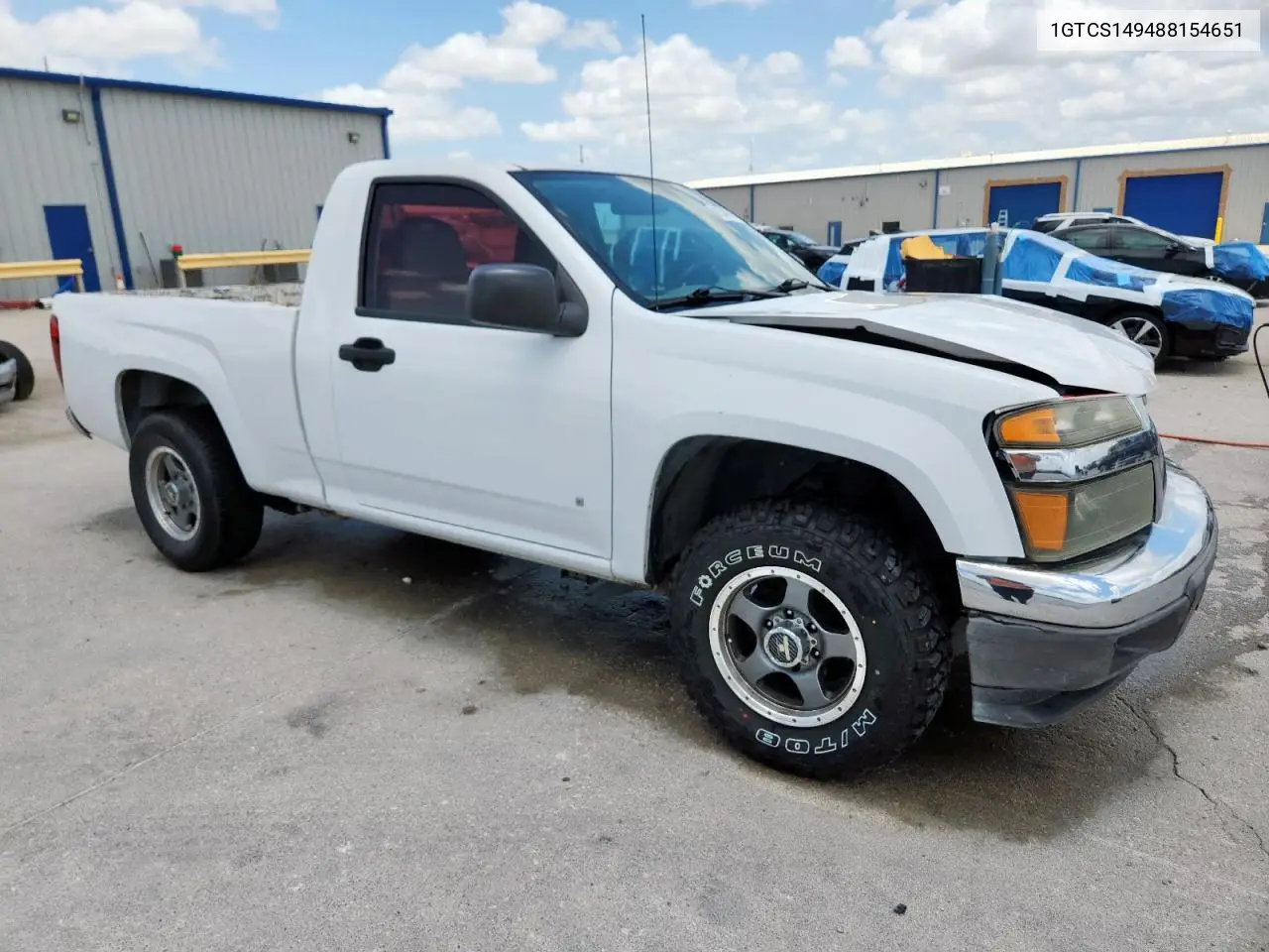 2008 GMC Canyon VIN: 1GTCS149488154651 Lot: 61549755
