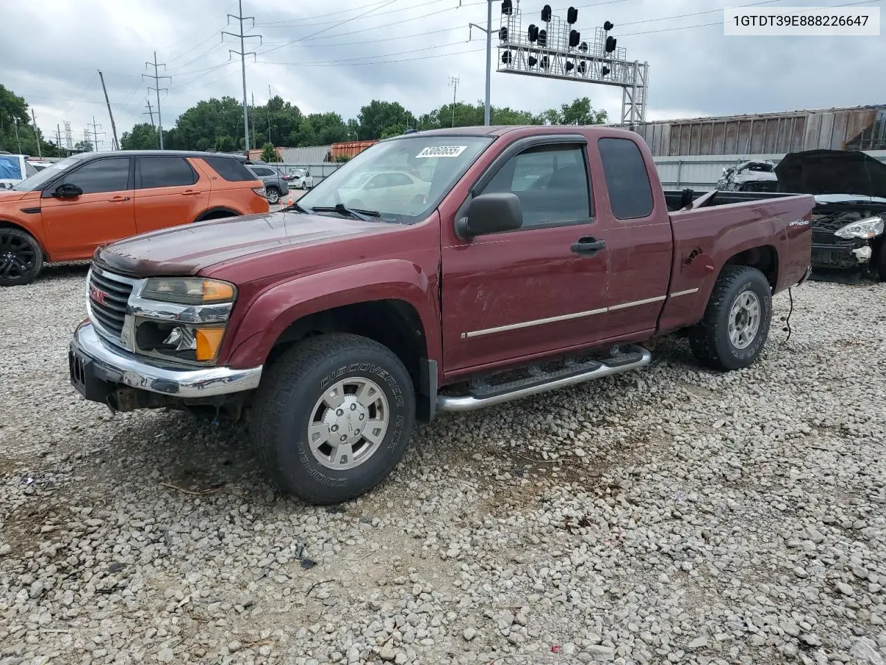 2008 GMC Canyon Sle VIN: 1GTDT39E888226647 Lot: 63060655
