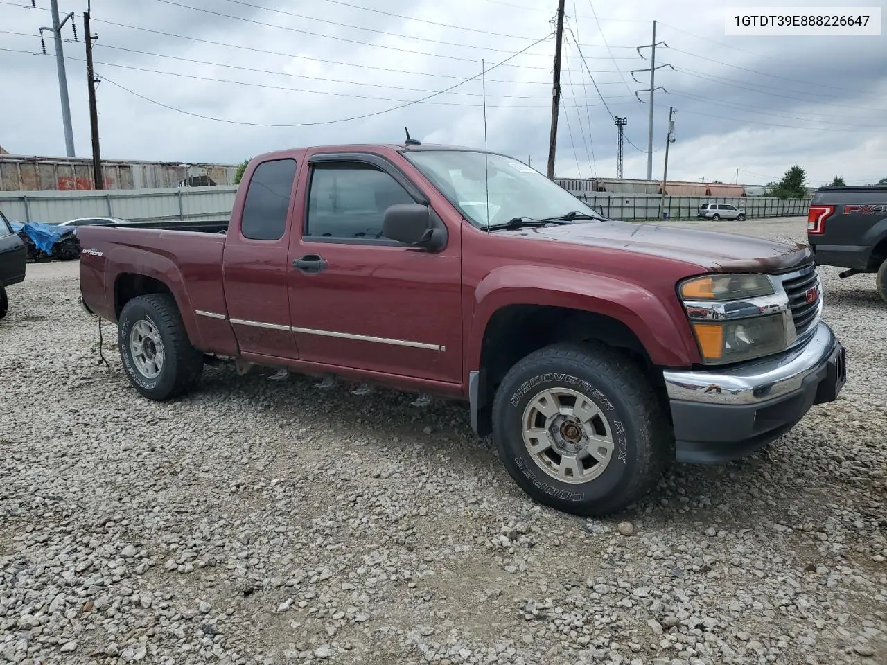 2008 GMC Canyon Sle VIN: 1GTDT39E888226647 Lot: 63060655