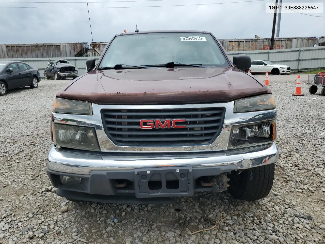 2008 GMC Canyon Sle VIN: 1GTDT39E888226647 Lot: 63060655