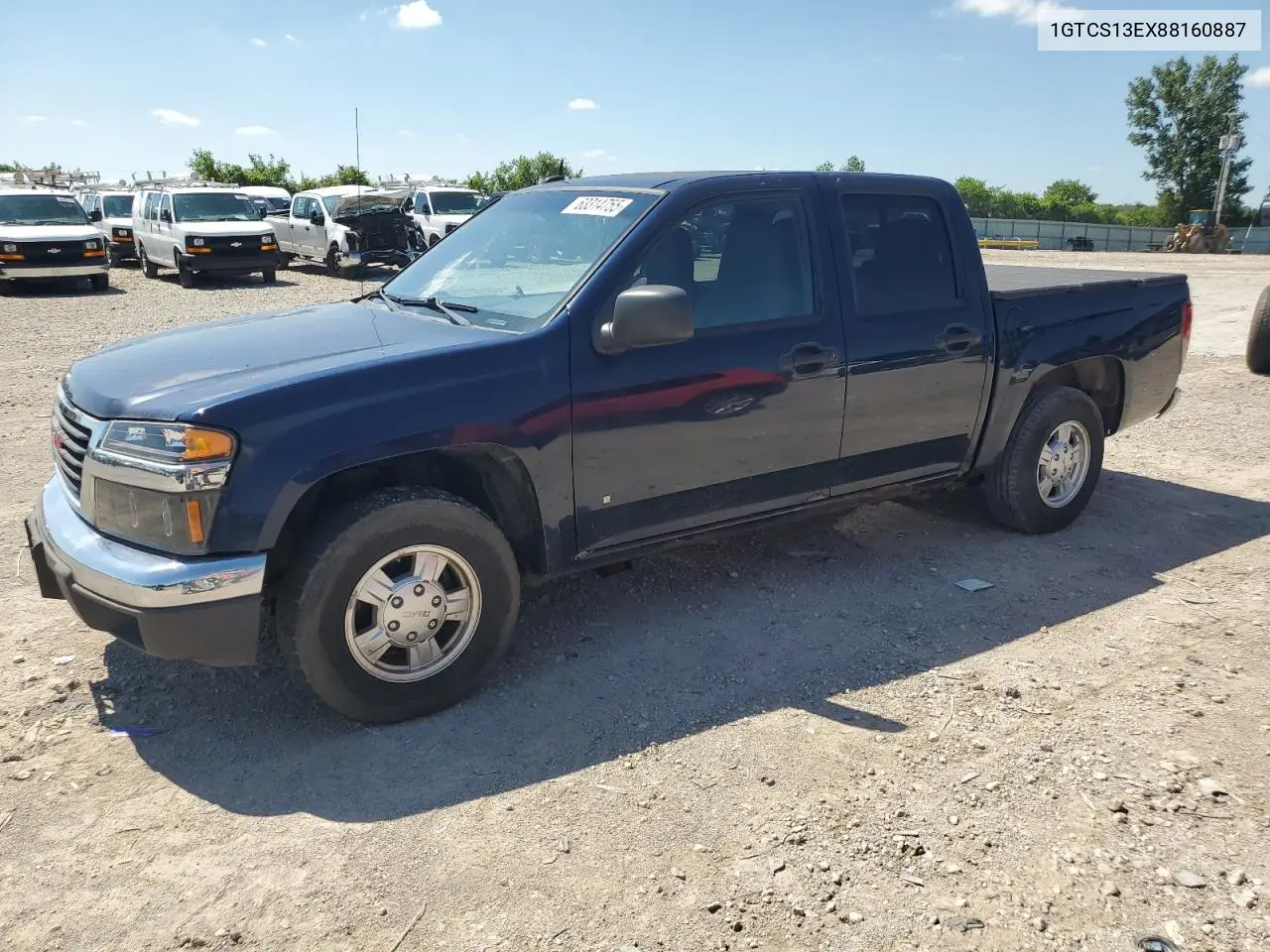 2008 GMC Canyon VIN: 1GTCS13EX88160887 Lot: 63314755