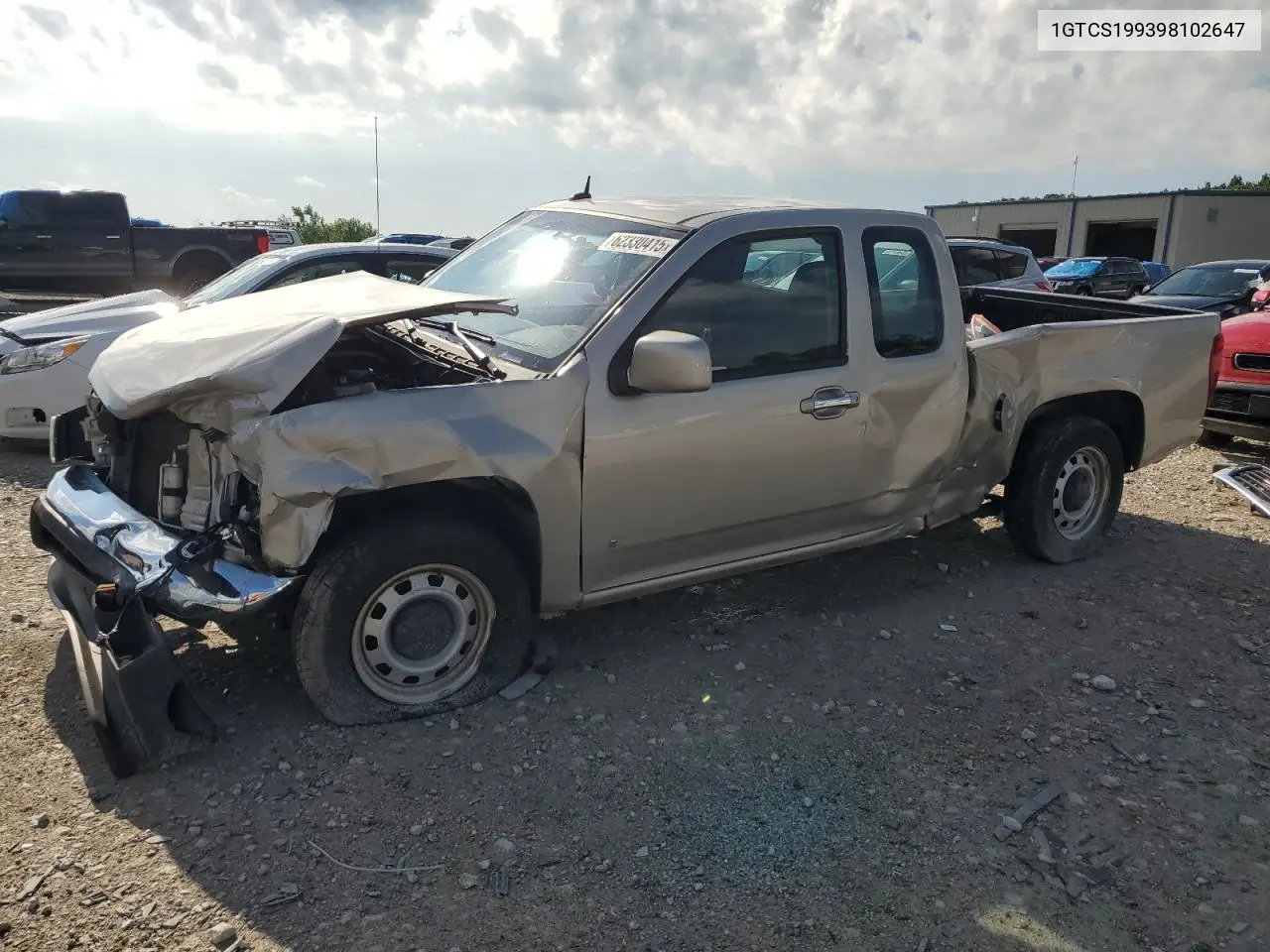 2009 GMC Canyon VIN: 1GTCS199398102647 Lot: 62330415