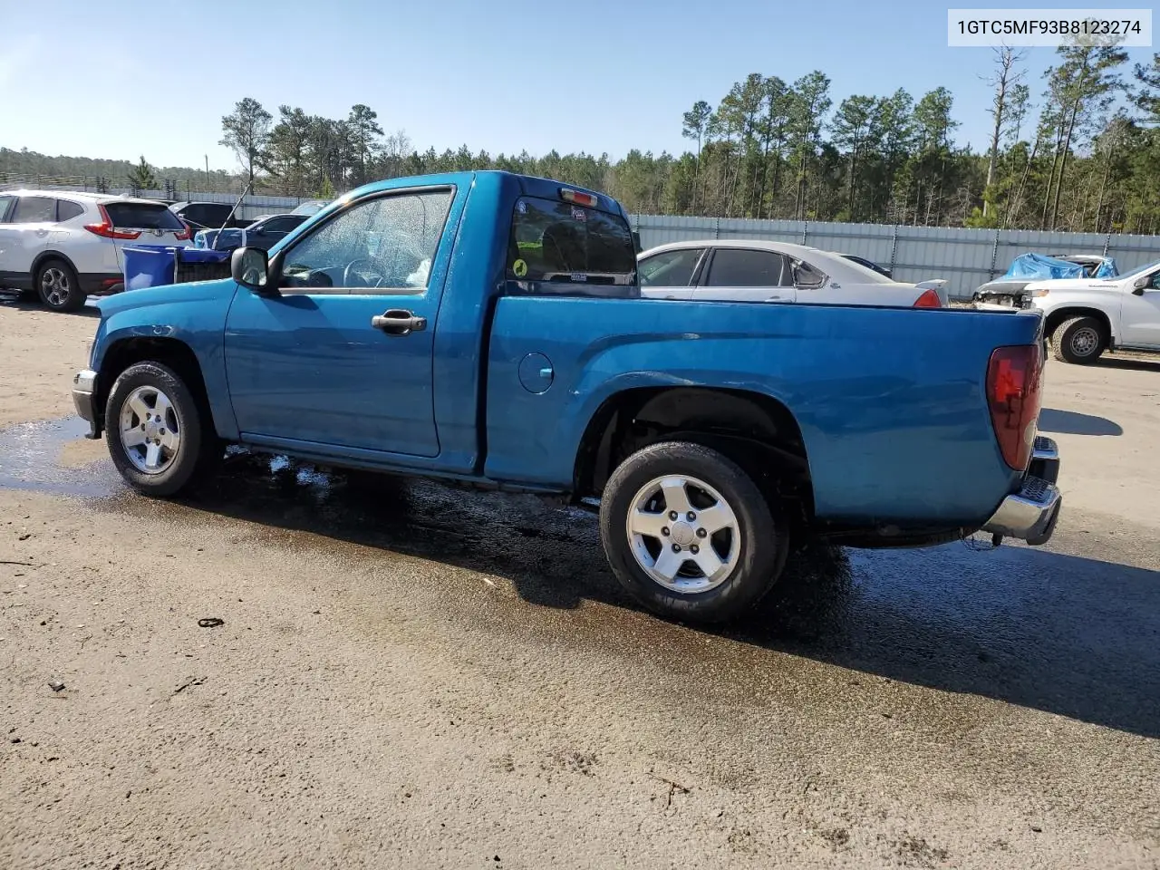 2011 GMC Canyon Sle VIN: 1GTC5MF93B8123274 Lot: 49689935