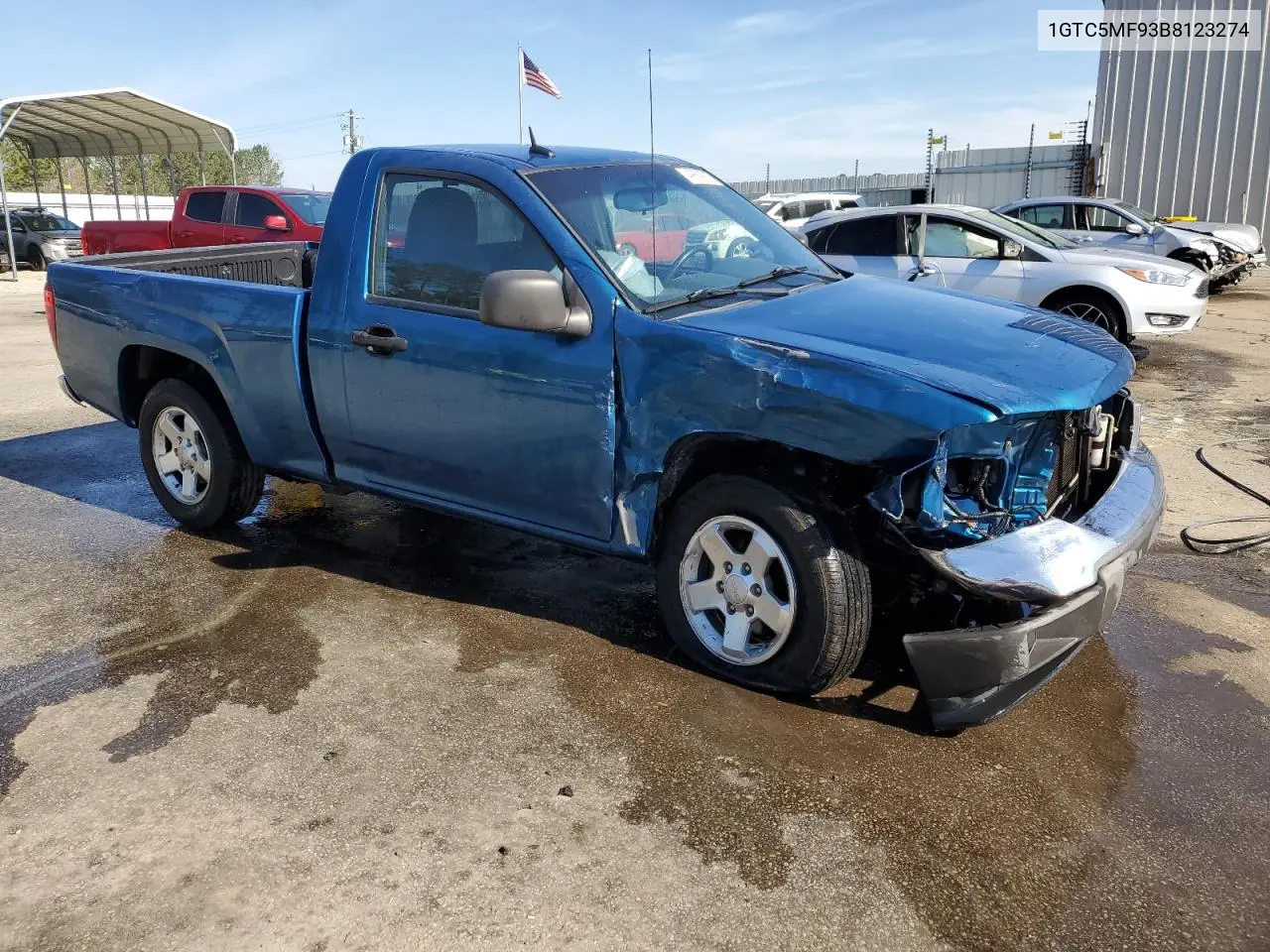 2011 GMC Canyon Sle VIN: 1GTC5MF93B8123274 Lot: 49689935