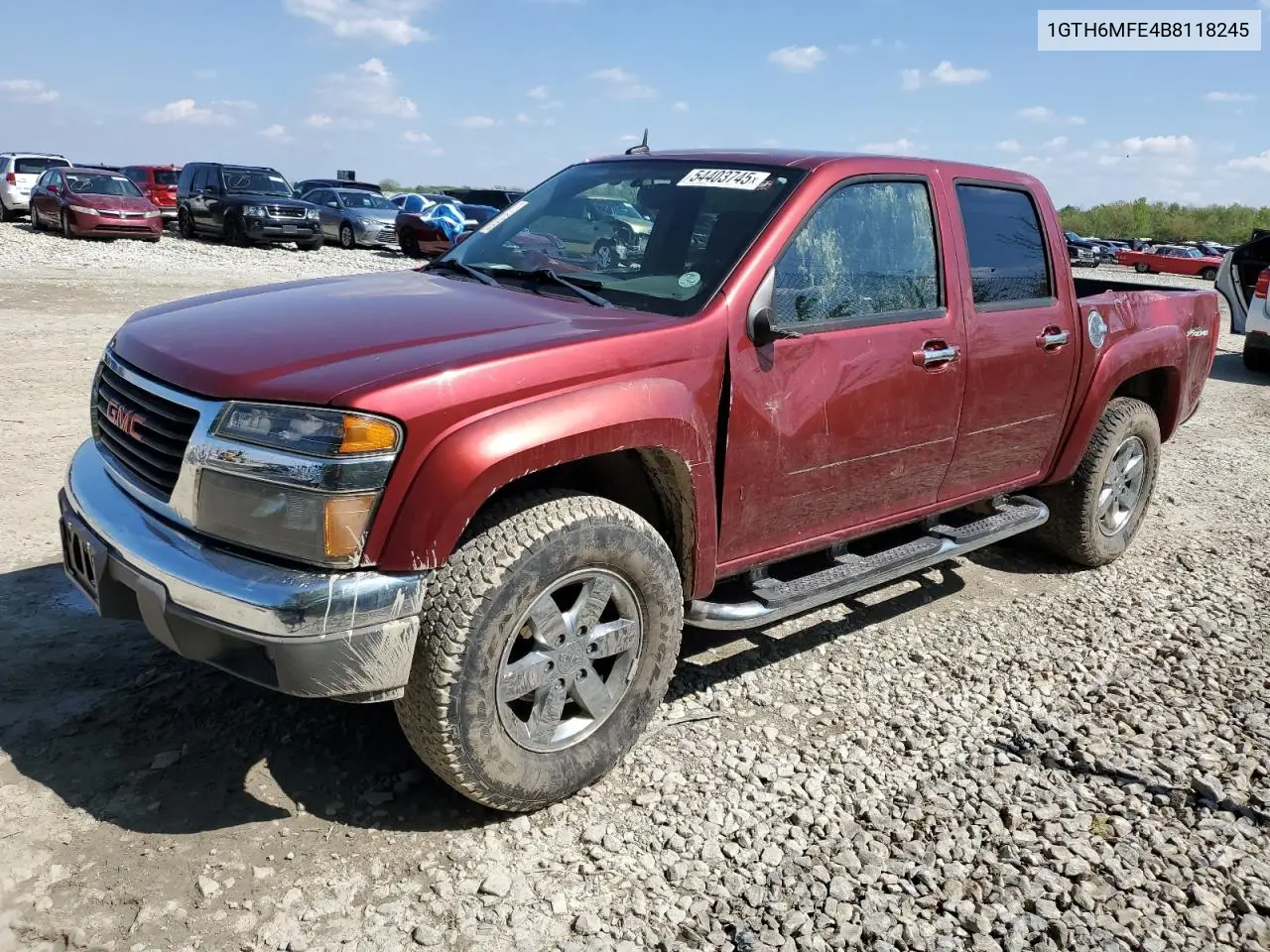 2011 GMC Canyon Sle VIN: 1GTH6MFE4B8118245 Lot: 54403745