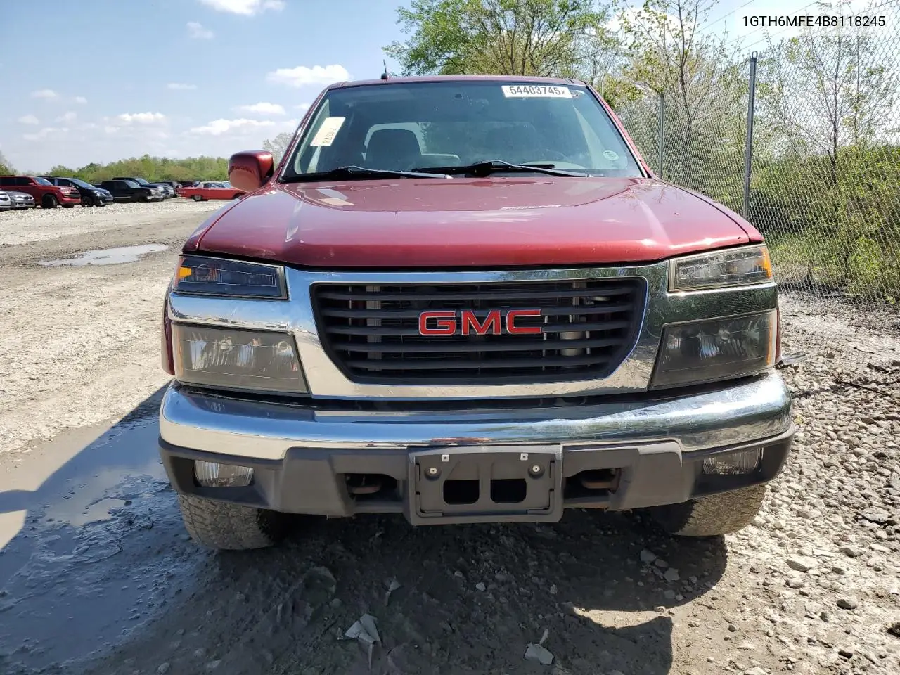 2011 GMC Canyon Sle VIN: 1GTH6MFE4B8118245 Lot: 54403745