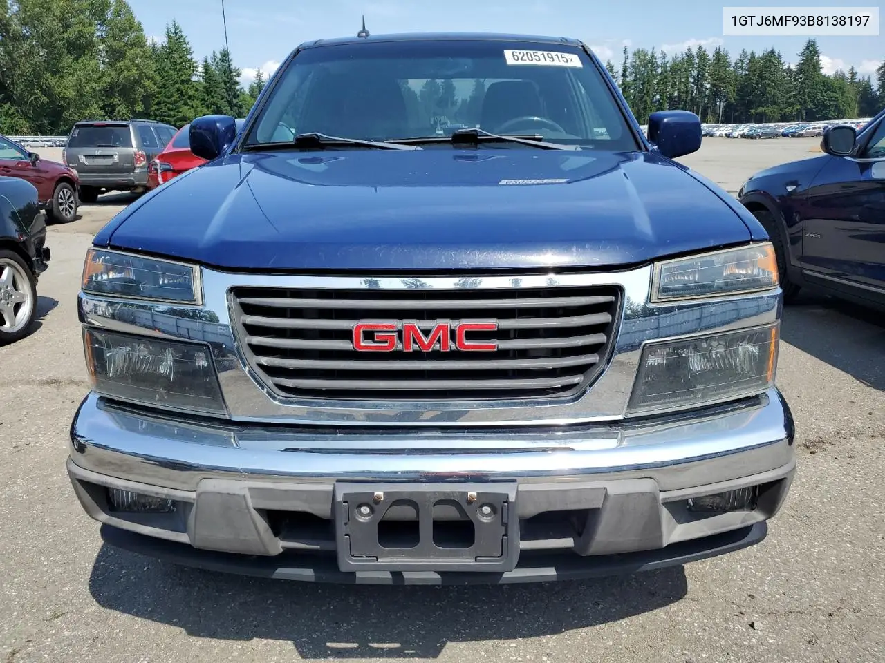 2011 GMC Canyon Sle VIN: 1GTJ6MF93B8138197 Lot: 62051915