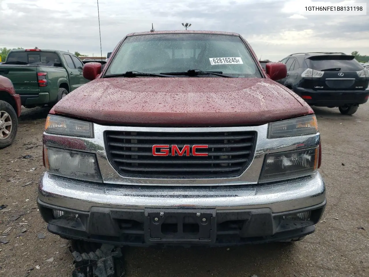 2011 GMC Canyon Slt VIN: 1GTH6NFE1B8131198 Lot: 62816245