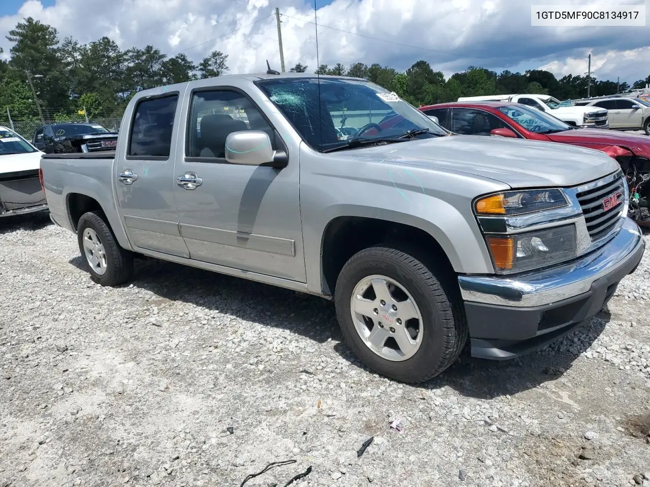 2012 GMC Canyon Sle VIN: 1GTD5MF90C8134917 Lot: 55509535
