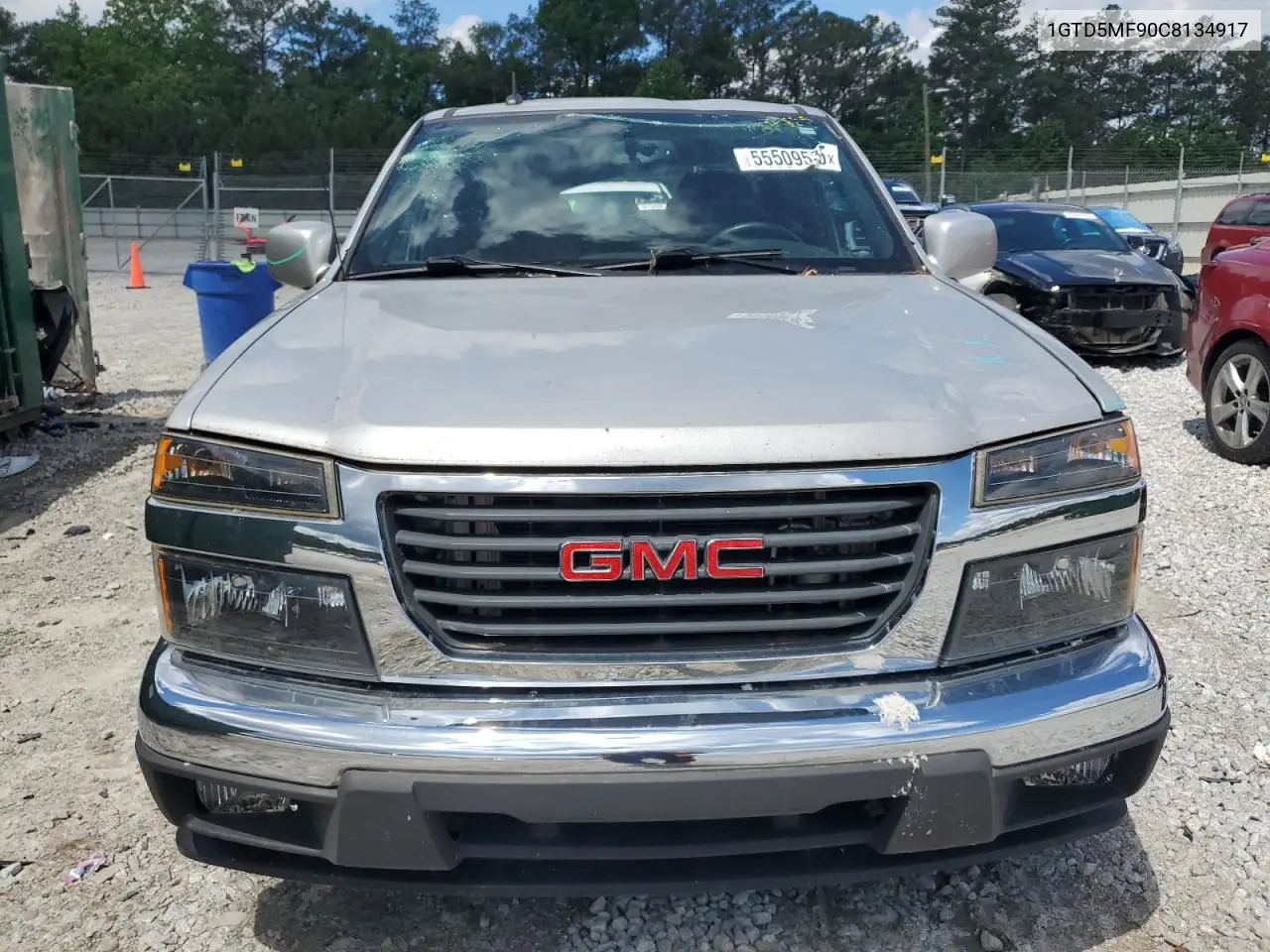 2012 GMC Canyon Sle VIN: 1GTD5MF90C8134917 Lot: 55509535