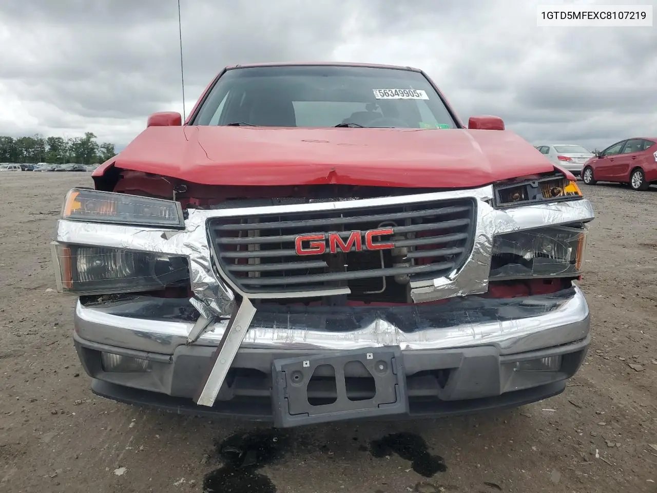 2012 GMC Canyon Sle VIN: 1GTD5MFEXC8107219 Lot: 56349905