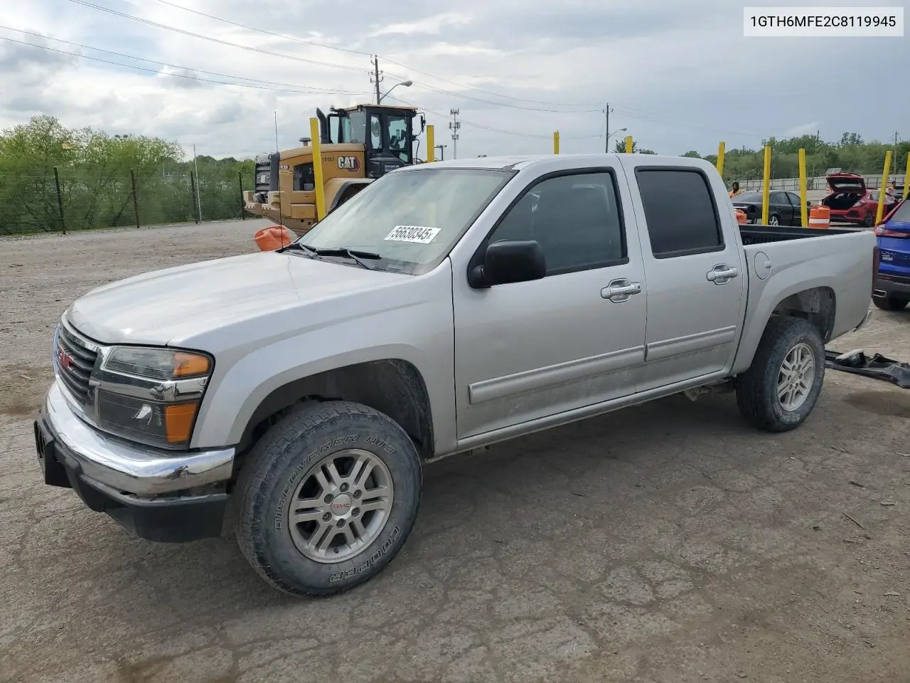 2012 GMC Canyon Sle VIN: 1GTH6MFE2C8119945 Lot: 56630345