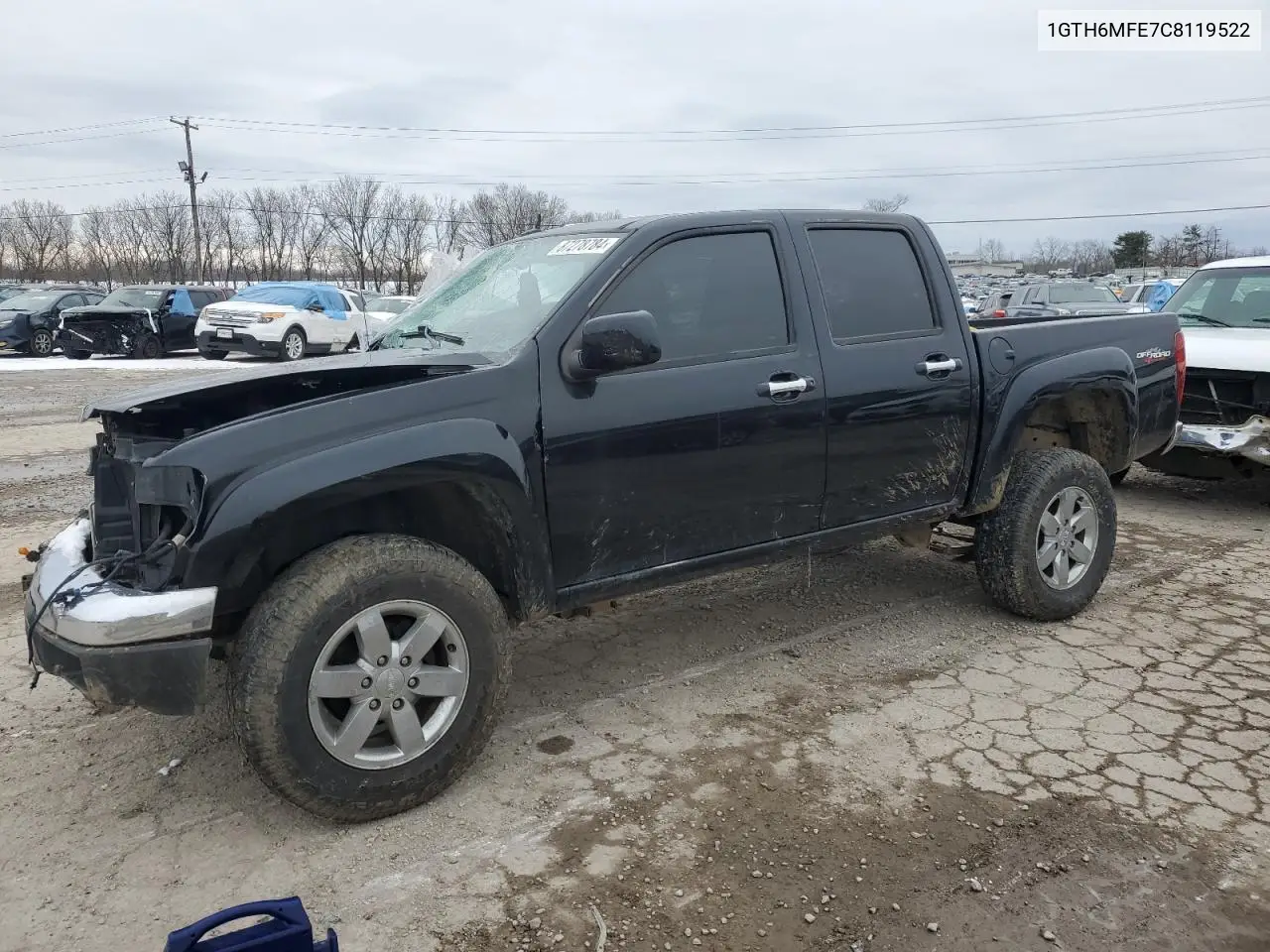 2012 GMC Canyon Sle VIN: 1GTH6MFE7C8119522 Lot: 87278784
