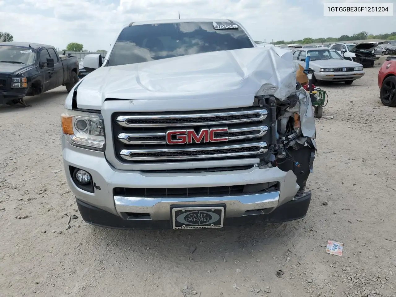 2015 GMC Canyon Sle VIN: 1GTG5BE36F1251204 Lot: 56753935