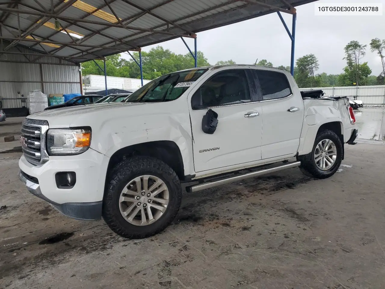 2016 GMC Canyon Slt VIN: 1GTG5DE30G1243788 Lot: 61557965
