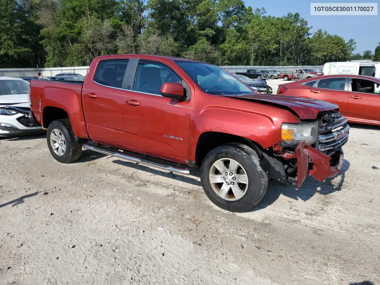 2016 GMC Canyon Sle VIN: 1GTG5CE30G1170027 Lot: 61762375