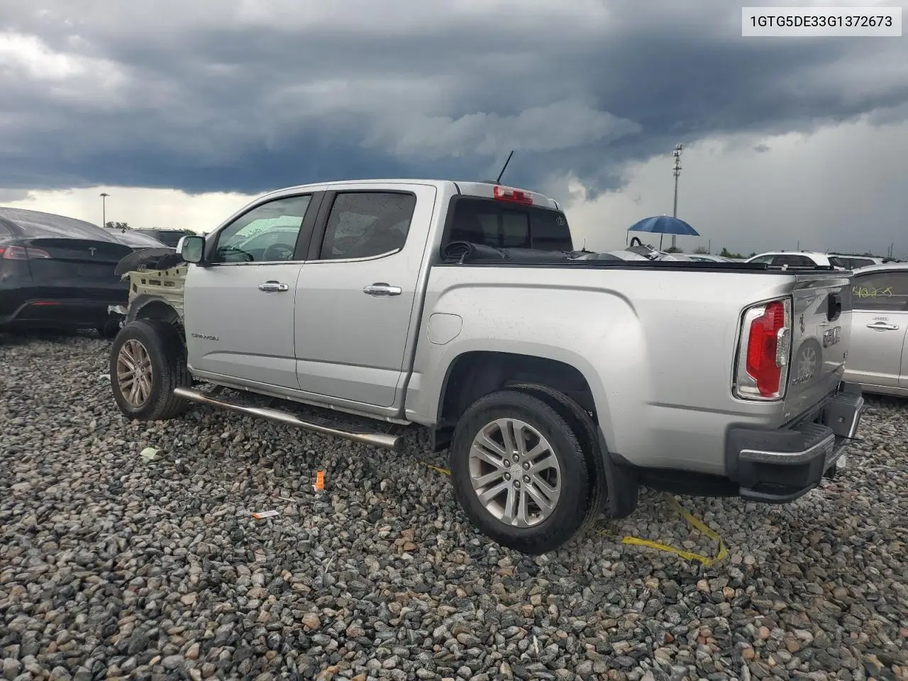 2016 GMC Canyon Slt VIN: 1GTG5DE33G1372673 Lot: 61793335