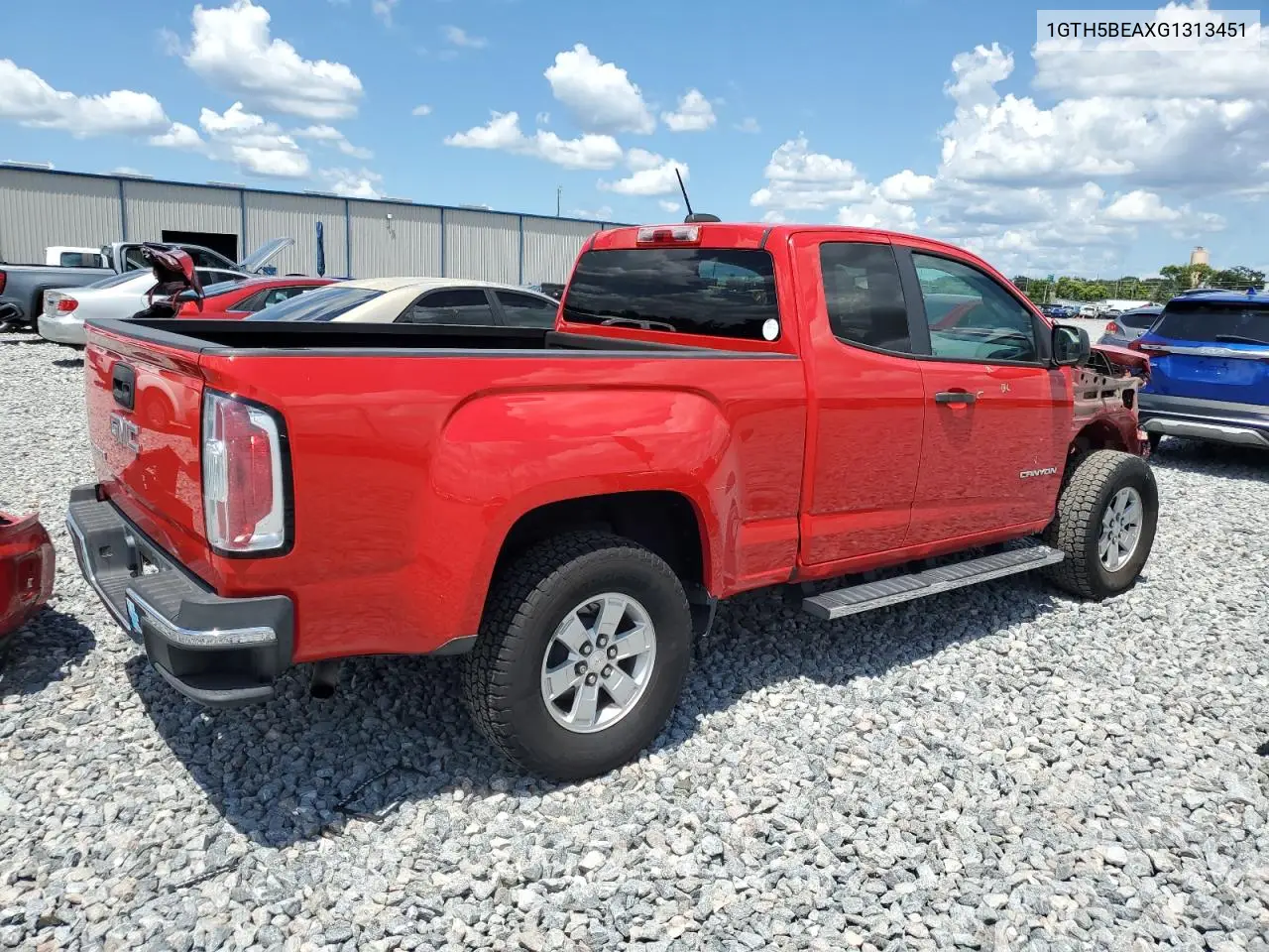 2016 GMC Canyon VIN: 1GTH5BEAXG1313451 Lot: 61958175