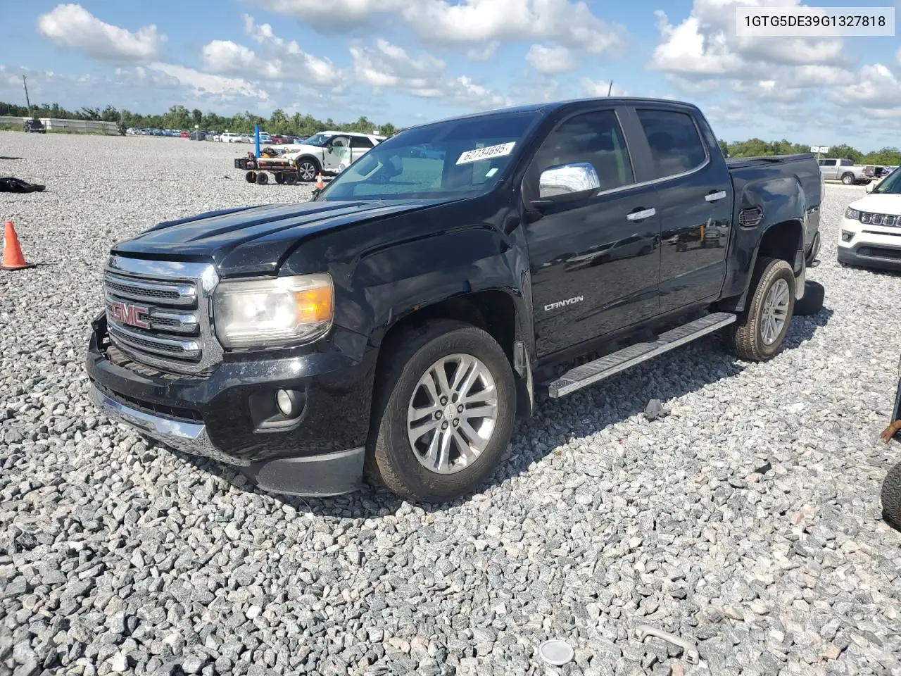 2016 GMC Canyon Slt VIN: 1GTG5DE39G1327818 Lot: 62734695